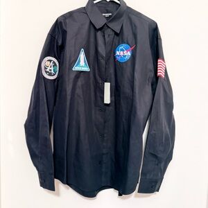 BALENCIAGA 21AW NASA BUTTON UP SHIRT